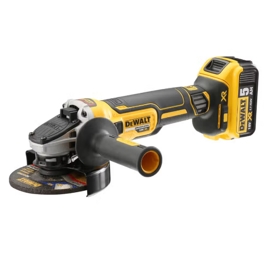 Шліфмашина кутова - болгарка акумуляторна безщіткова DeWALT DCG406NT+ АКБ 5.0 А + ЗП